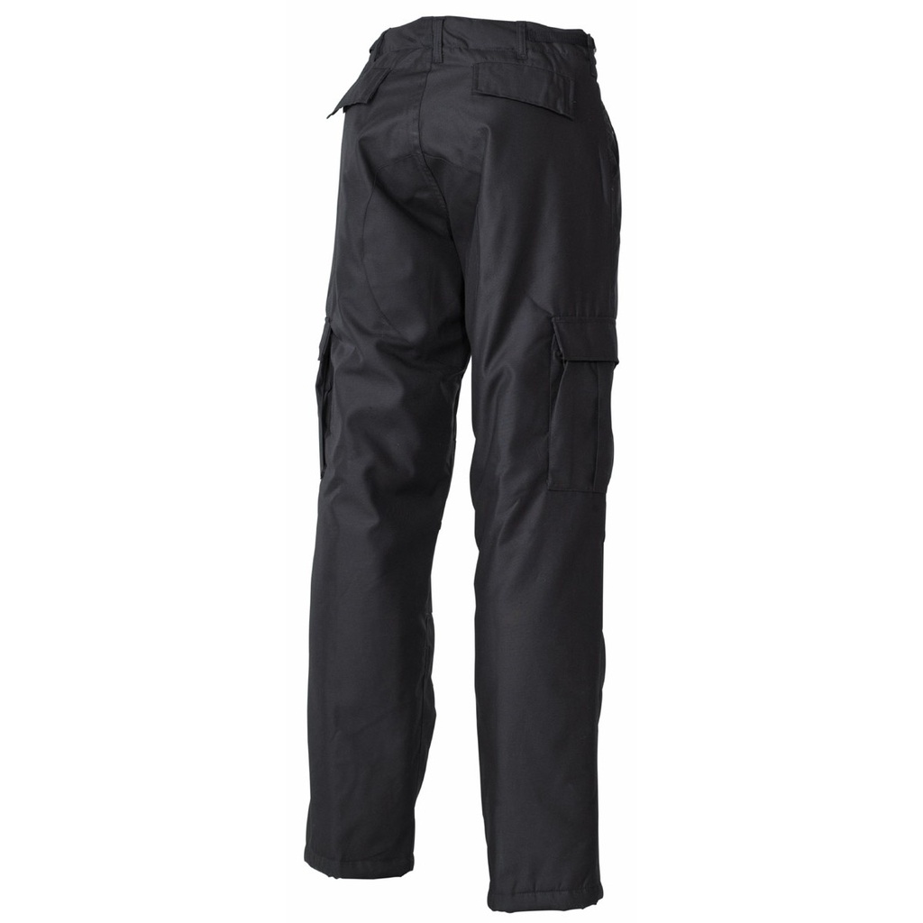 MFH - US Kampfhose, gefüttert, schwarz