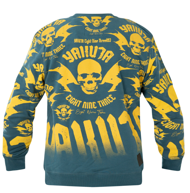 Yakuza - Sweatshirt Metal System Allover PB-20017 Mallard Blue Blau