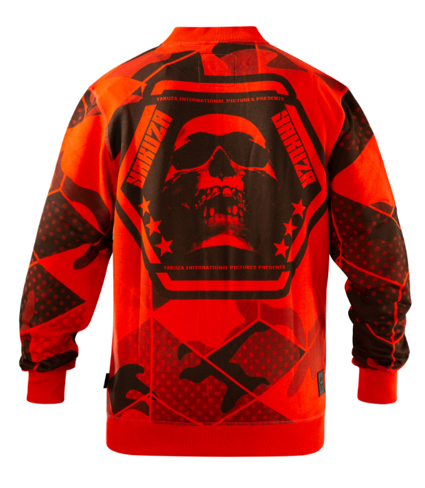 Yakuza - Jacke Modern War Classic Sweatjacke ZB-21018 Adrenalin Rush Rot
