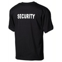 MFH - T-Shirt, schwarz, "Security", bedruckt