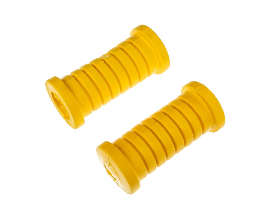 MZA - 2x Fußrastengummi, gelb - Mokick
