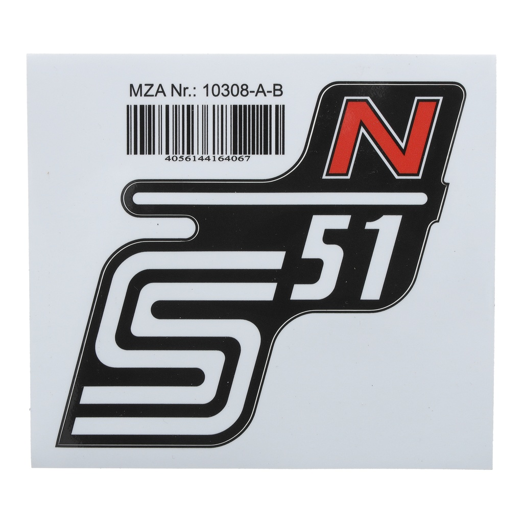 MZA - Klebefolie Seitendeckel -N- rot, S51