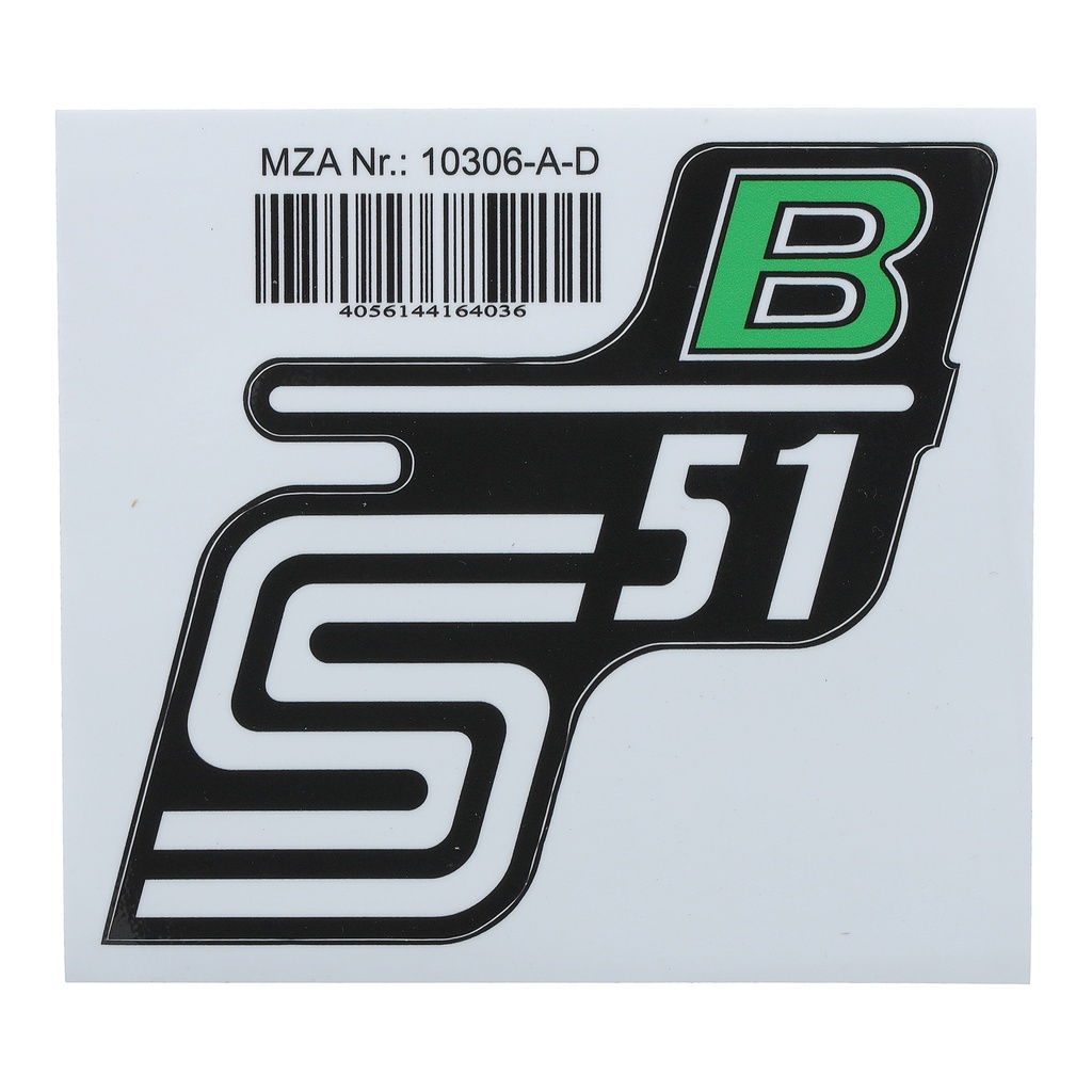 MZA - Klebefolie Seitendeckel -B- grün, S51