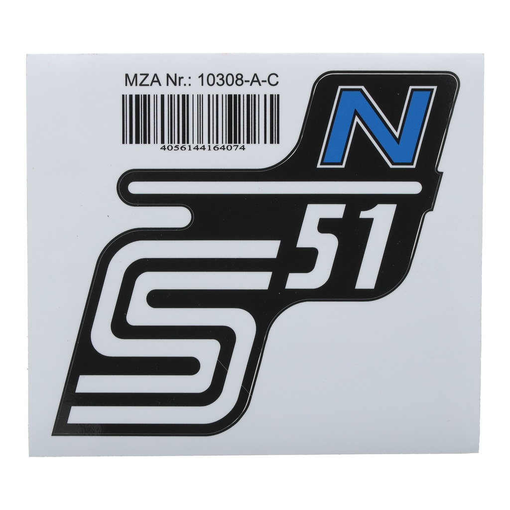 MZA - Klebefolie Seitendeckel -N- blau, S51