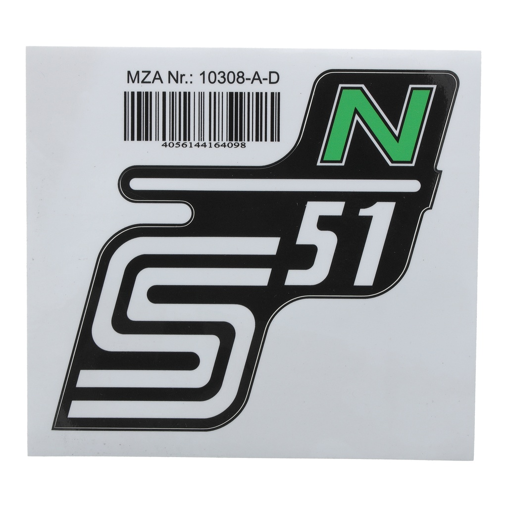 MZA - Klebefolie Seitendeckel -N- grün, S51