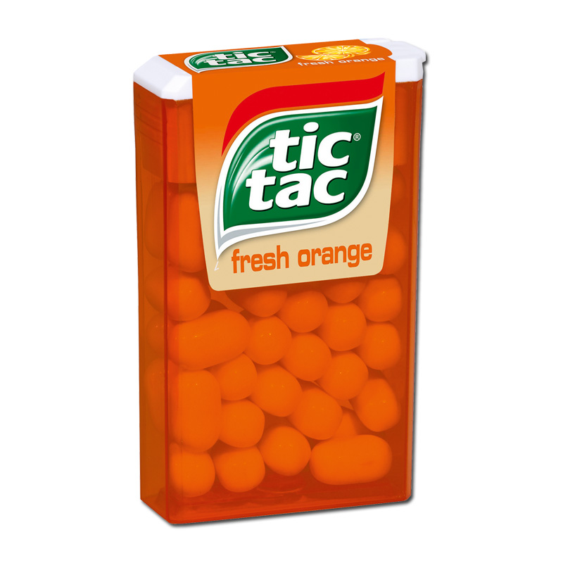 Ferrero Tic Tac fresh orange Dragee-Bonbon, 18g Packung
