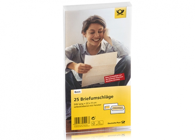 Deutsche Post - 25 x Umschläge DIN lang w. sk mF.
