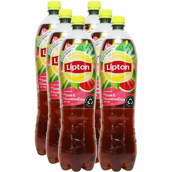 Lipton Eistee Minze & Wassermelone - PET 1,5l - 6er Pack