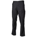 MFH - US Kampfhose, BDU, schwarz, Knie- und Gesäßverstärkung