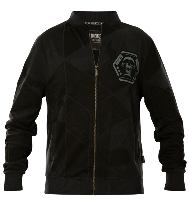 Yakuza - Jacke Modern War Classic Sweatjacke ZB-21018 Dark Shadow Dunkelgrau