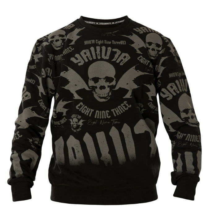Yakuza - Sweatshirt Metal System Allover PB-20017 Black Schwarz