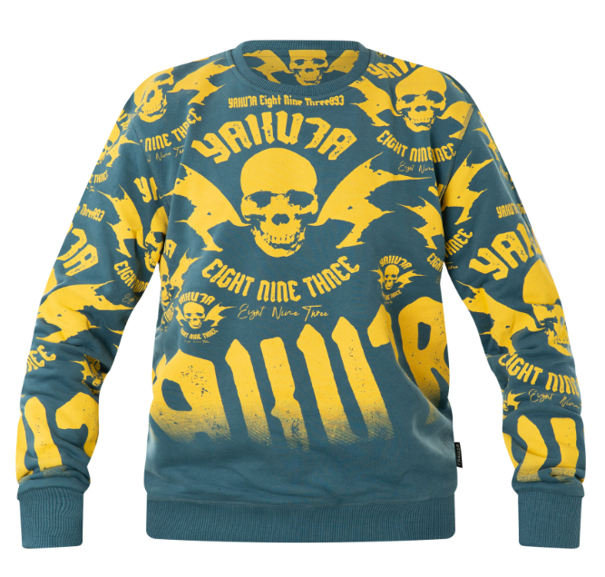 Yakuza - Sweatshirt Metal System Allover PB-20017 Mallard Blue Blau