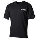 MFH - T-Shirt, schwarz, "Security", bedruckt