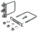 Klemmhaltersatz für Aussenrohr - Ø 60 mm, vierkant