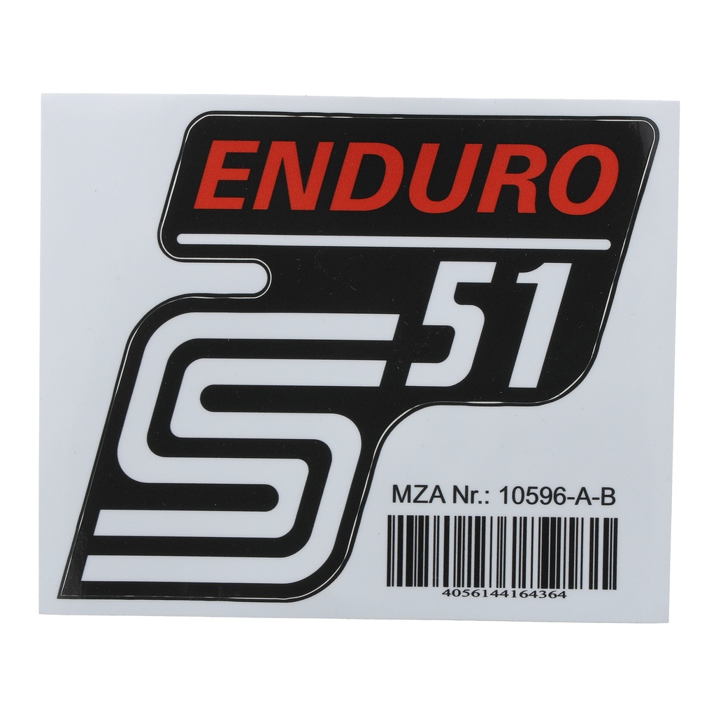 MZA - Klebefolie Seitendeckel -Enduro- rot, S51
