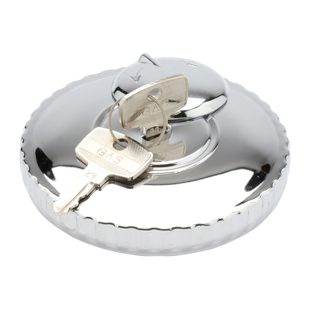 MZA - Tankdeckel Ø60mm, abschließbar - hochglanzverchromt - z.B. für ETZ, Sperber