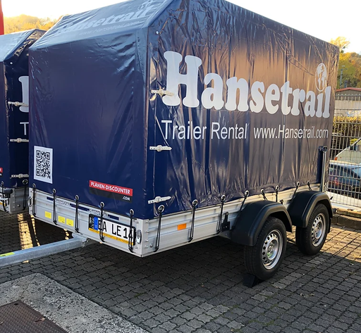 [12] Anhänger - Planenanhänger 750KG - EA-LE 12 - 24h Miete