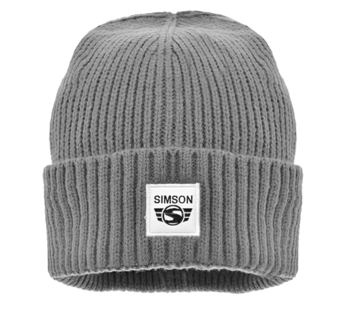 [84201E] MZA - Wintermütze, Farbe: grau, Motiv: ""SIMSON""