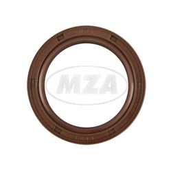 [10301E] MZA - Wellendichtring NJK 35x47x07 - FPM - braun - mit Staublippe, z.B. für ETZ250
