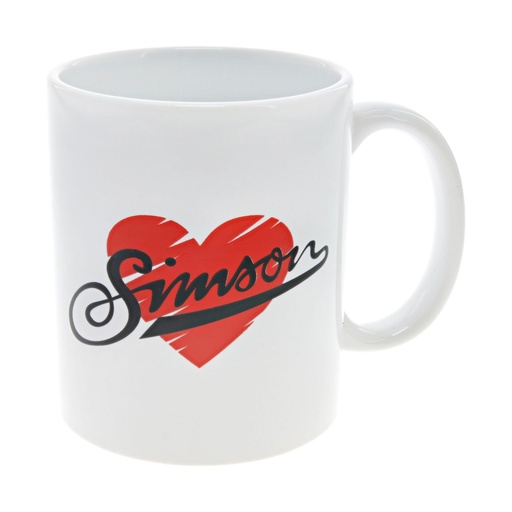 [83062-D-S] MZA - Tasse, Farbe: weiß - Motiv: ""I love SIMSON""