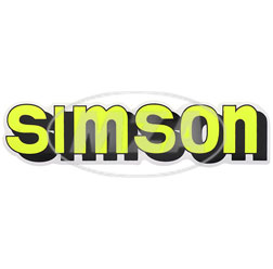 [10046-B-G] MZA - Klebefolie "SIMSON"-Tank, gelb - L= 21 cm