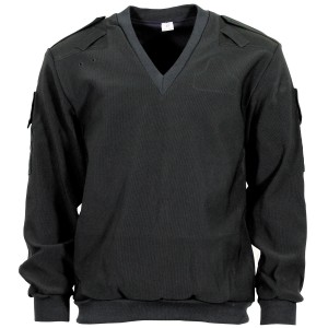 MFH - Brit. Pullover, petrol, Polizei, winddicht, gebr.
