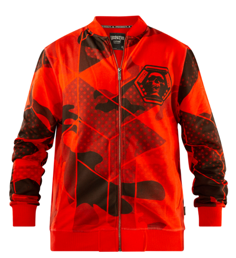 Yakuza - Jacke Modern War Classic Sweatjacke ZB-21018 Adrenalin Rush Rot
