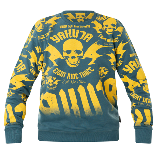 Yakuza - Sweatshirt Metal System Allover PB-20017 Mallard Blue Blau