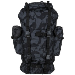 [30253K] MFH - BW Kampfrucksack, 65 l, Alu-Aussteifung, night-camo