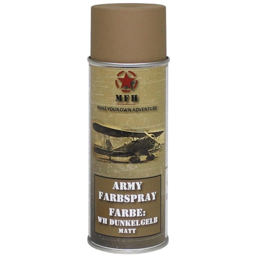 [251003] MFH Farbspray / "Army" WH DUNKELGELB / matt / 400 ml
