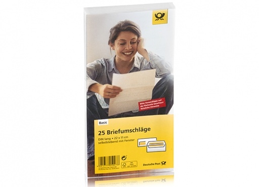 [139911891] Deutsche Post - 25 x Umschläge DIN lang w. sk mF.