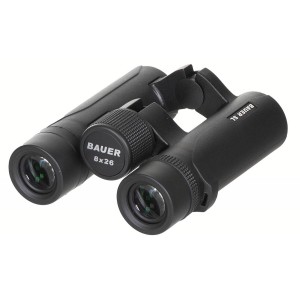 [34703] MFH - BAUER Fernglas, Outdoor SL, 8 x 26, wasserdicht, schwarz