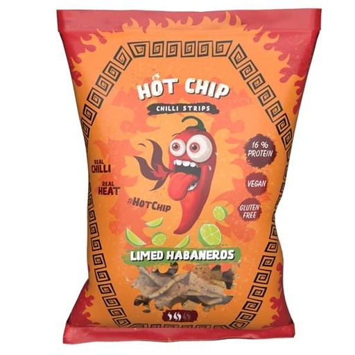[90006] HOT CHIP - Chilli Stripes Limed Habaneros 80g