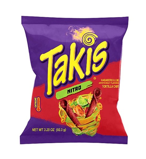 [11724] Takis Nitro Habanero & Lime Tortilla Chips 92.3g