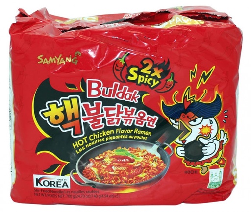 [11645] Samyang Doppel Hot Chicken Ramen, 5x 140g