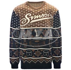 MZA - Strickpullover Ugly Sweater, Farbe: 3-farbig, Motiv: "SIMSON""