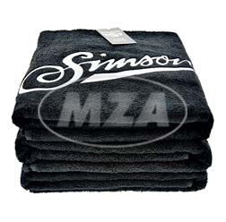 [83117A] MZA - Badehandtuch, schwarz, Größe: 150x100 cm, Motiv: SIMSON - 100% Baumwolle