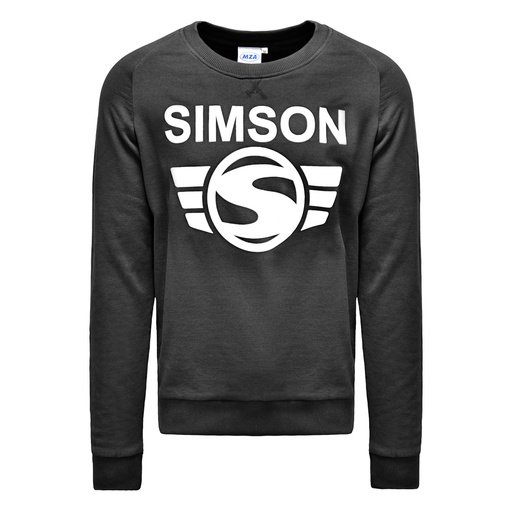 MZA - Herren-Sweatshirt, schwarz,  - Motiv: SIMSON - 100% Baumwolle
