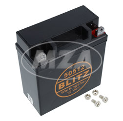 [12030-V-S] MZA - AGM-Batterie - wartungsfrei - 12V 5,5 Ah - für S50, S51, S70, SR50