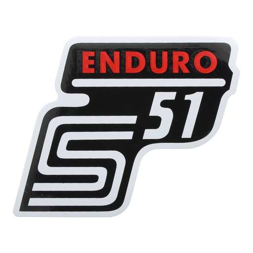 [10596-B-B_10L] MZA - VPE 10L Klebefolie Seitendeckel -Enduro- rot, S51